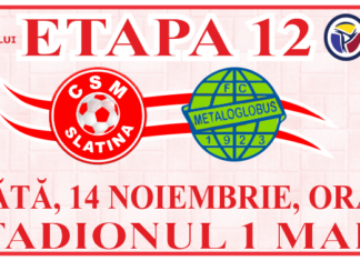CSM Slatina vs. Metaloglobus Bucureşti, sâmbătă de la ora 11:00