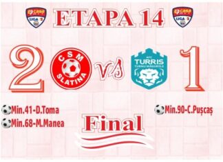 CSM SLATINA – TURRIS OLTUL TURNU MĂGURELE 2-1