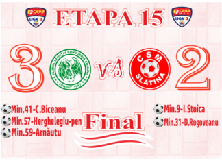 Liga a II-a: CONCORDIA CHIAJNA – CSM SLATINA 3-2