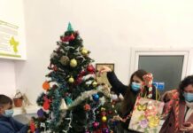 Copiii din Coteana au împodobit bradul din sediul primăriei