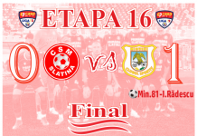 Fotbal: CSM Slatina – CS Mioveni 0-1