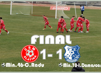 Fotbal: CSM SLATINA – FARUL CONSTANŢA 1-1