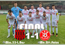 Fotbal: CSM Reșița – CSM Slatina 1-1