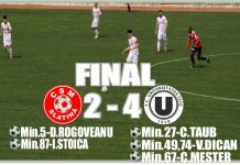 FOTBAL: CSM SLATINA – UNIVERSITATEA CLUJ 2-4 (1-1)