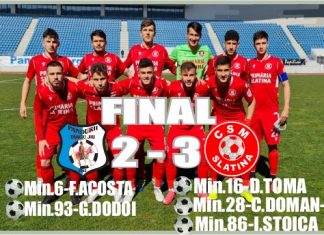 Fotbal: PANDURII TÂRGU JIU – CSM SLATINA 2-3