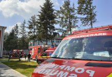 Incendiu puternic la Secția de Psihiatrie a Spitalului Județean Slatina