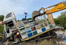 Accident feroviar, între un tren regio și o stupină