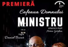 Spectacoul de teatru „Cafeaua domnului ministru” cu Constantin Cotimanis, la Centrul Cultural ”Eugen Ionescu”