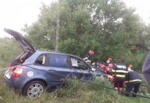 Brâncoveni: Bărbat în stop cardio-respirator, după ce a căzut cu mașina într-un canal