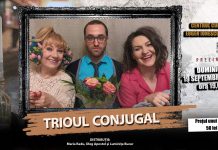 Spectacolul de teatru „Trioul conjugal” se joacă duminică la Slatina