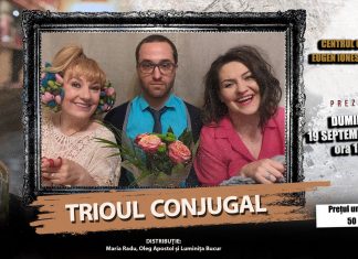 Spectacolul de teatru „Trioul conjugal” în regia lui Radu Gabriel se joacă la Slatina