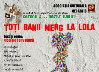 Spectacolul de teatru cu piesa „Toți banii merg la Lola”, anulat!