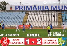 Cupa României: CSM Slatina – Dunărea Călăraşi 1-2
