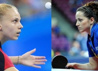 Irina Ciobanu si Adina Diaconu, la Campionatul European de Tenis de Masă
