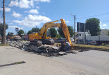 FOTO. Au fost reluate lucrările pe strada Pitești din Slatina