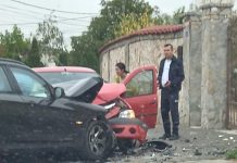 Accident pe strada Mănăstirii din Slatina