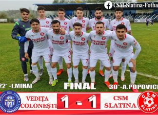 Vediţa Coloneşti – CSM Slatina 1-1
