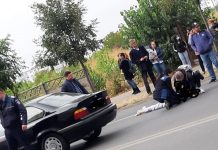 O fată de 12 ani a fost lovită de o mașină pe strada Artileriei din Slatina