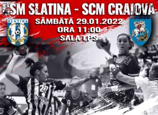Handbal: Sâmbătă, CSM Slatina va primi vizita formaţiei SCM Craiova