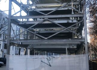 FOTO. Parcarea modulară de pe strada Păcii din Slatina a fost testată