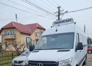 Primăria Găneasa a achizitionat un microbuz nou pentru elevii din localitate