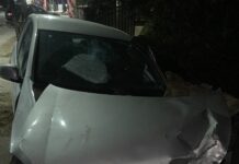 S-a urcat băut la volan și a intrat într-un gard din Piatra-Olt