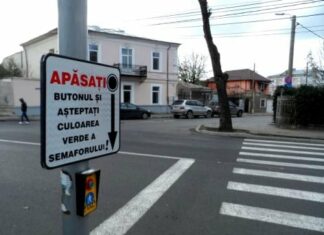 Cinci puncte de semaforizare cu buton pentru pietoni, funcționale, în Slatina