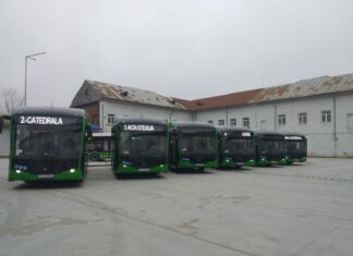 FOTO. Primele autobuze electrice, pe străzile din Slatina