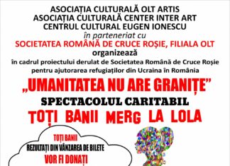 Spectacolul caritabil cu piesa „Toți banii merg la Lola” se joacă la Slatina
