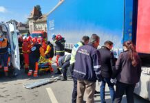 Bătrânul lovit de tir, în Slatina, a murit