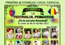FESTIVALUL PRIMĂVERII ”PE LA NOI PRIN ROMANAȚI”, DEBUTEAZĂ AZI LA CARACAL
