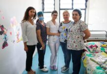 Siminica Mirea, alături de copiii din spitale