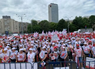 Asistenți, infirmieri și brancardieri, protest în Capitală