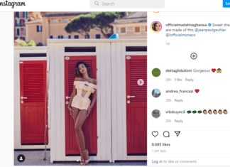 Mădălina Ghenea, în cea mai îndrăzneață rochie, formată exclusiv din curele: „Fiecare centimetru din tine este perfect”