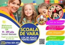 Școala de vară, la Biblioteca Județeană ”Ion Minulescu” Slatina