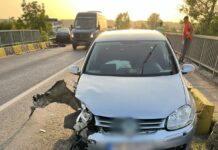 Accident, la ieșirea din Scornicești