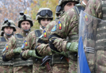 Depunerea jurământului militar la Batalionul 265 Poliție Militară