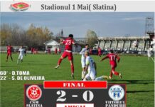 CSM Slatina s-a impus în meciul de pregătire disputat în compania celor de la Viitorul Pandurii Târgu Jiu