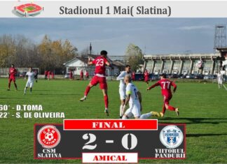 CSM Slatina s-a impus în meciul de pregătire disputat în compania celor de la Viitorul Pandurii Târgu Jiu