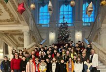 Siminica Mirea și elevii de la Liceul Teoretic „Nicolae Titulescu” din Slatina, la ședința Senatului