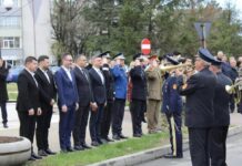 Liviu Voiculescu, la ceremonia dedicată zilei NATO, la Slatina