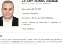 Darius Vâlcov, dat în urmărire generală după condamnarea la 6 ani de închisoare