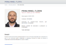 Minel Prina, dat în urmărire generală
