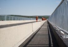 S-a deschis circulația pe podul peste Olt, între Drăgășani și Poganu