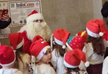 Moș Crăciun, la Primăria municipiului Slatina