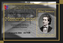 Primăria Caracal marchează 174 de ani de la nașterea poetului Mihai Eminescu