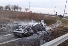 Caracal: mașină făcută scrum, șofer mort