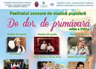 A mai rămas o zi până la deschiderea Festivalului concurs “De dor de primăvară”