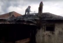 Două gospodării din Caracal cuprinse de flăcări