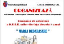 “Marea debarasare”-campanie GRATUITĂ de colectare a deșeurilor electrice și electronice